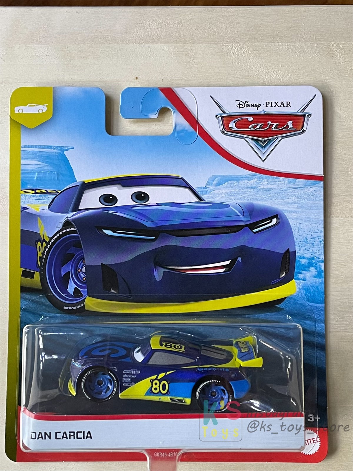 DISNEY PIXAR CARS BY MATTEL, DAN CARCIA - NEXT-GEN PISTON CUP RACERS- BNIP