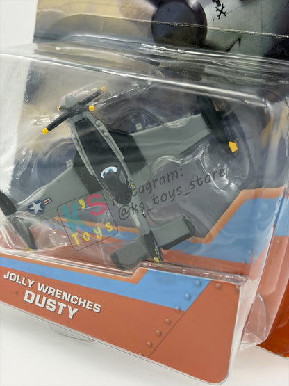 DISNEY PLANES BY MATTEL, "JOLLY WRENCHES DUSTY" - U.S.S FLYSENHOWER - BNIP