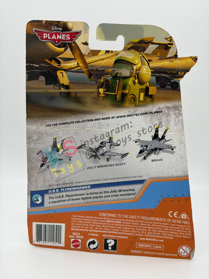 DISNEY PLANES BY MATTEL, "JOLLY WRENCHES DUSTY" - U.S.S FLYSENHOWER - BNIP