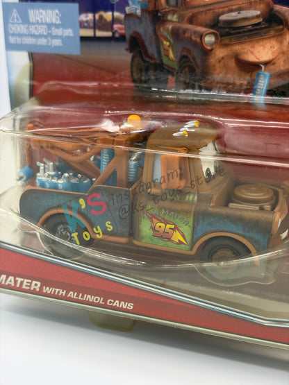 Disney Pixar Cars 1:55 2-Pack by Mattel, Mater With Allinol Cans and Edamame Tsashimi & Daisu Tsashimi - Tokyo Party - BNIP