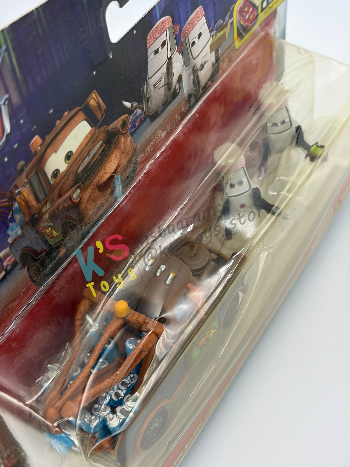 Disney Pixar Cars 1:55 2-Pack by Mattel, Mater With Allinol Cans and Edamame Tsashimi & Daisu Tsashimi - Tokyo Party - BNIP