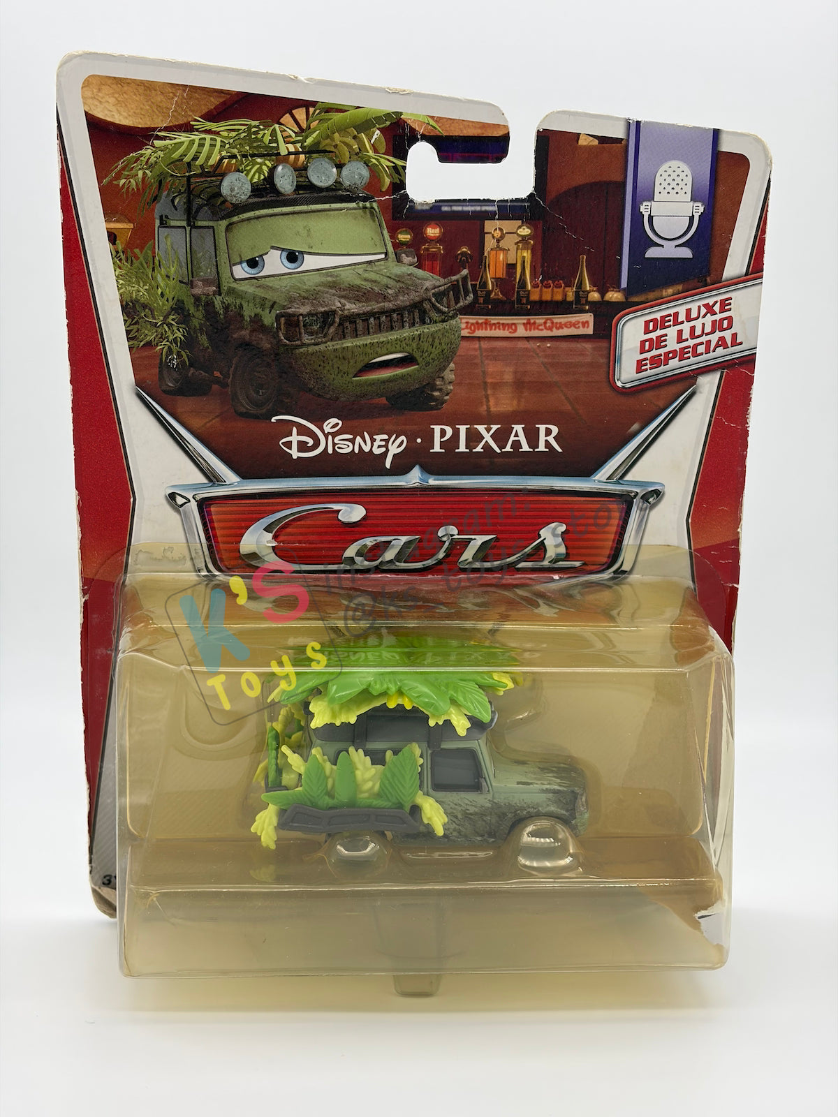 DELUXE DISNEY PIXAR CARS BY MATTEL, WILD MILES AXLEROD - MEL DORADO SHOW SERIES *DAMAGED CARD/PACKAGING* - BNIP