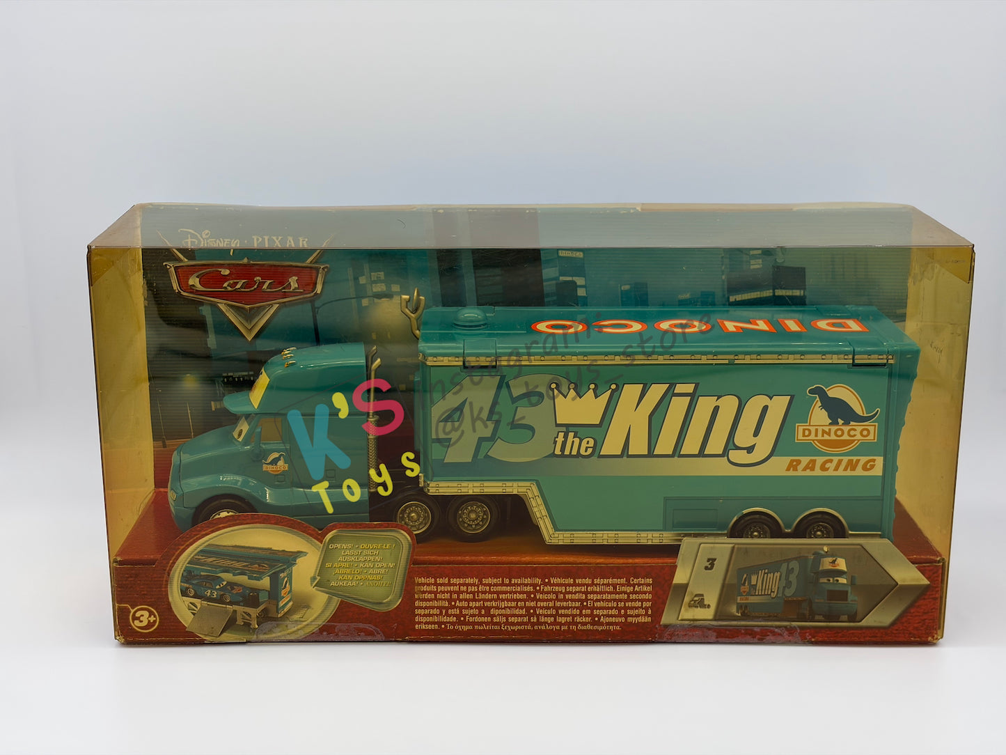 Hauler Disney Pixar Disney Cars by Mattel, Gray Hauler 43 Dinoco The King Hauler - BNIP - READ DESCRIPTION!!!