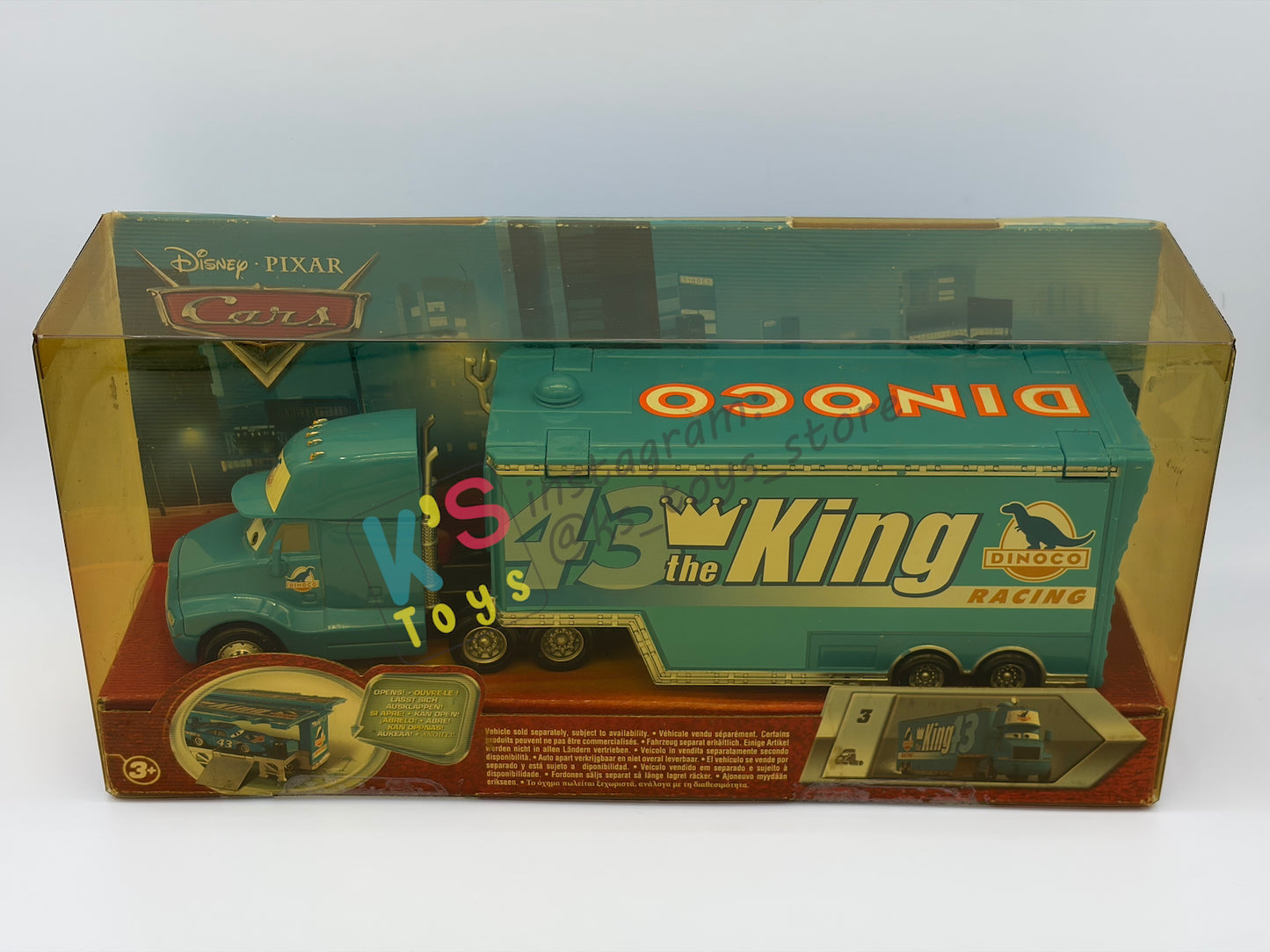 Hauler Disney Pixar Disney Cars by Mattel, Gray Hauler 43 Dinoco The King Hauler - BNIP - READ DESCRIPTION!!!