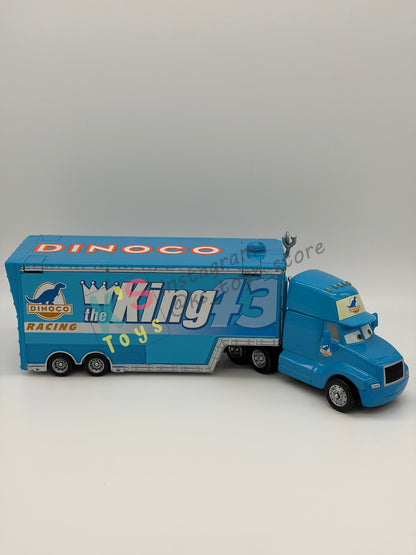 Hauler Disney Pixar Disney Cars by Mattel, Gray Hauler 43 Dinoco The King Hauler - BNIP - READ DESCRIPTION!!!