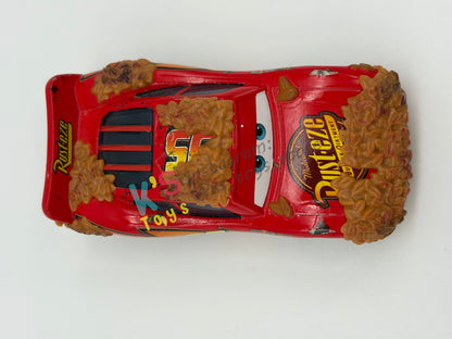 PRE-OWNED / LOOSE DISNEY PIXAR CARS 1:55 BY MATTEL - "NATURE DRIVE LIGHTNING MCQUEEN" CARS LIGHTNING MCQUEEN SERIES - MINT CONDITION