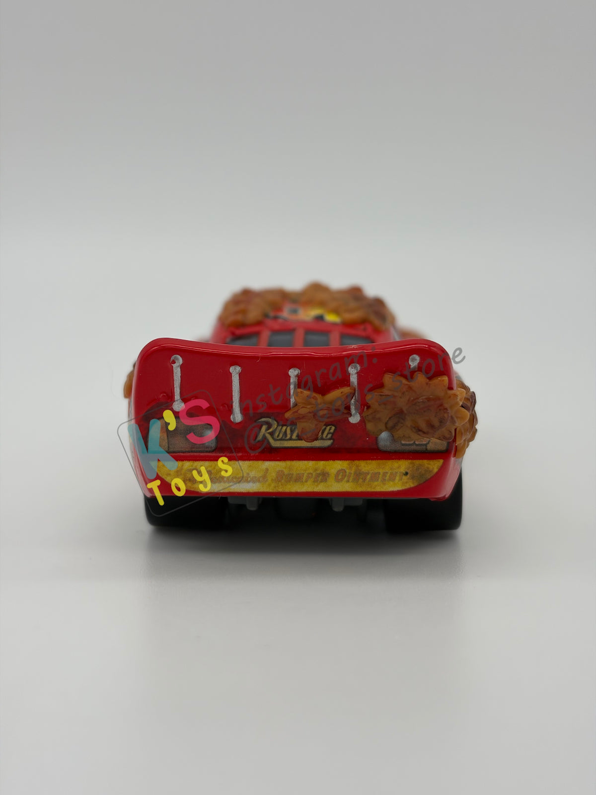 PRE-OWNED / LOOSE DISNEY PIXAR CARS 1:55 BY MATTEL - "NATURE DRIVE LIGHTNING MCQUEEN" CARS LIGHTNING MCQUEEN SERIES - MINT CONDITION