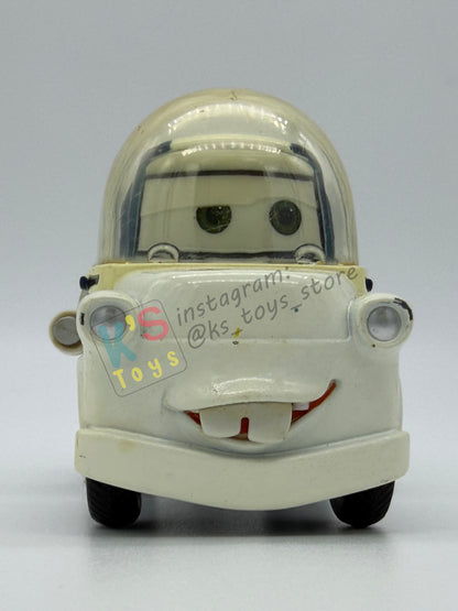 PRE-OWNED / LOOSE DISNEY STORE OF DISNEY PIXAR CARS 1:43 - IMPALA XIII, AUTONAUT LIGHTNING MCQUEEN, AND MOON MATER - MATER ON THE MOON SERIES - IN GOOD CONDITION