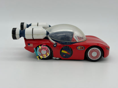 PRE-OWNED / LOOSE DISNEY STORE OF DISNEY PIXAR CARS 1:43 - IMPALA XIII, AUTONAUT LIGHTNING MCQUEEN, AND MOON MATER - MATER ON THE MOON SERIES - IN GOOD CONDITION