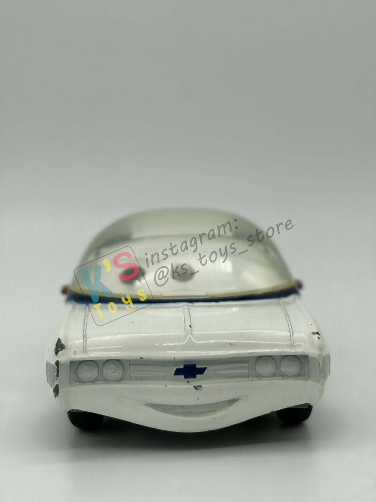PRE-OWNED / LOOSE DISNEY STORE OF DISNEY PIXAR CARS 1:43 - IMPALA XIII, AUTONAUT LIGHTNING MCQUEEN, AND MOON MATER - MATER ON THE MOON SERIES - IN GOOD CONDITION