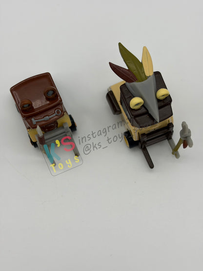 PRE-OWNED / LOOSE DISNEY PIXAR CARS - "PITTY AS LOGRAY + PITTY AS WICKET" - STAR WARS DISNEY PARKS SERIES - DISPLAYED CONDITION