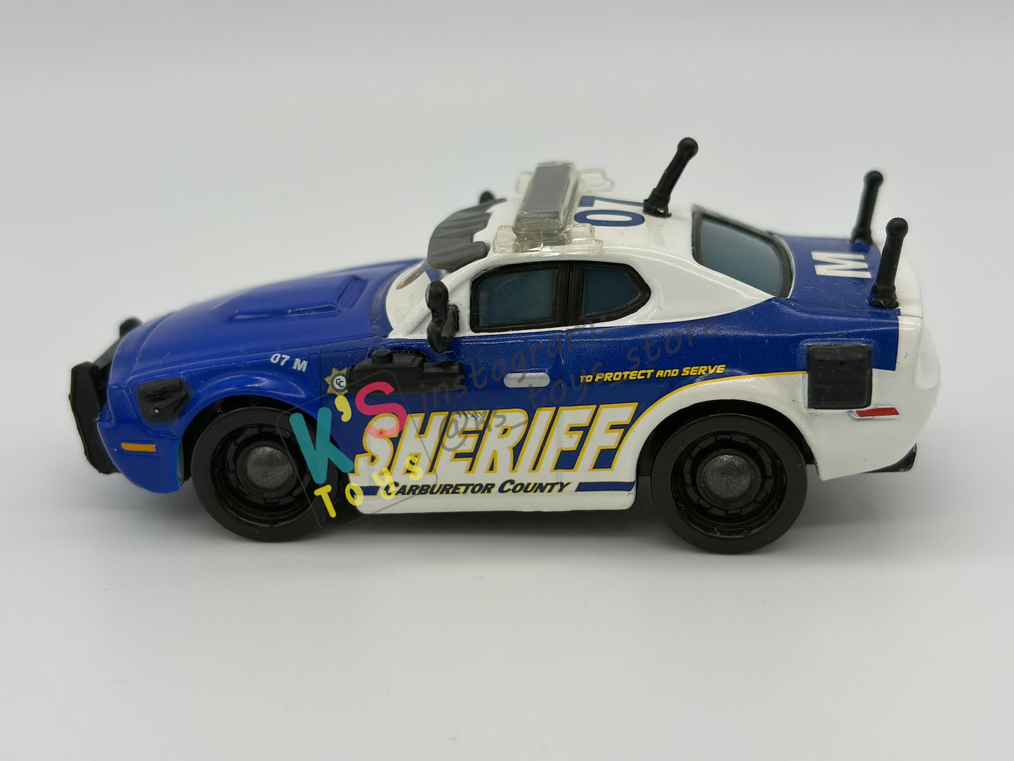 PRE-OWNED / LOOSE DISNEY PIXAR CARS - "MIKE 07" - TO PROTECT AND SERVE SERIES - DISPLAYED CONDITION