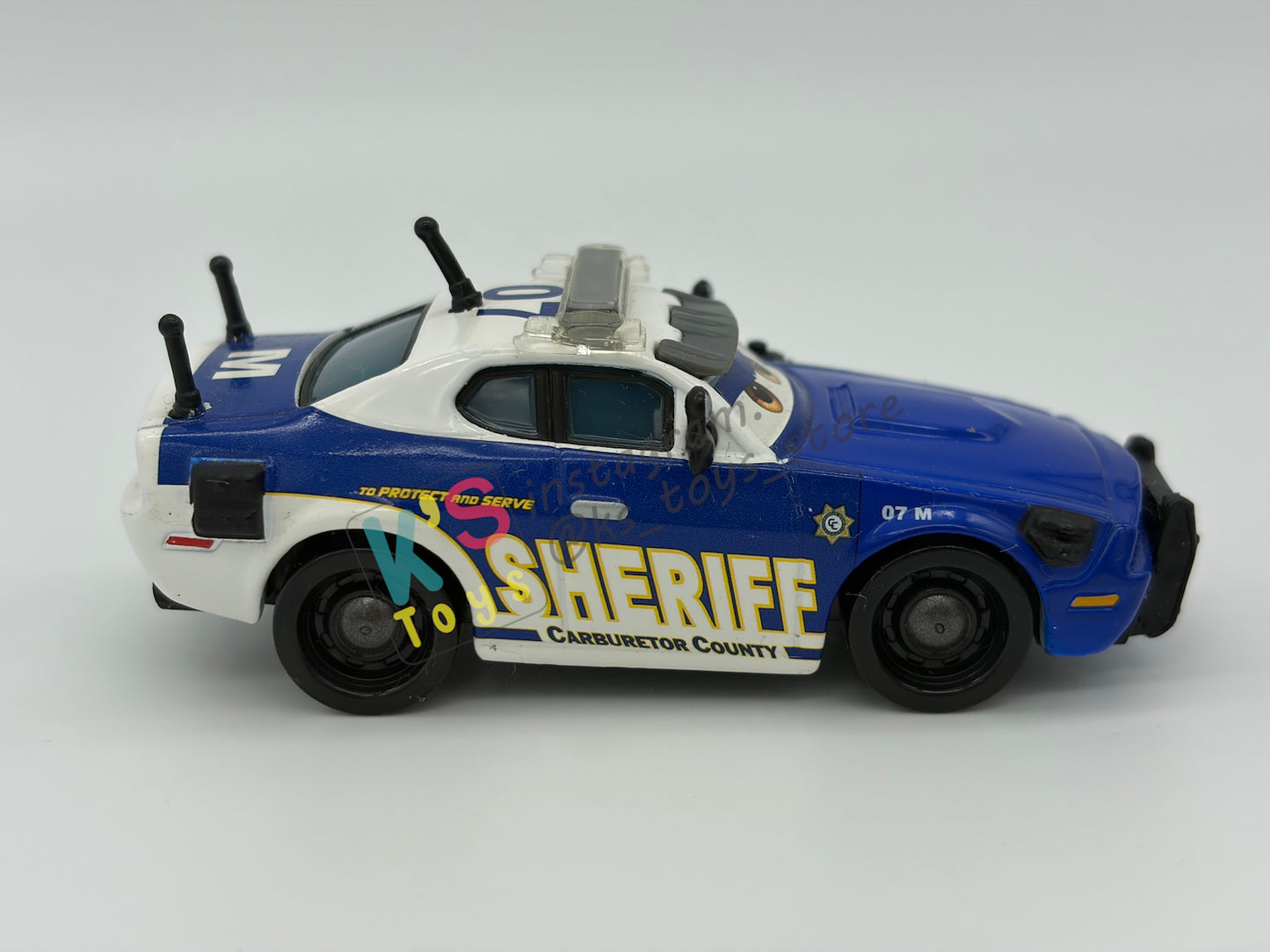 PRE-OWNED / LOOSE DISNEY PIXAR CARS - "MIKE 07" - TO PROTECT AND SERVE SERIES - DISPLAYED CONDITION