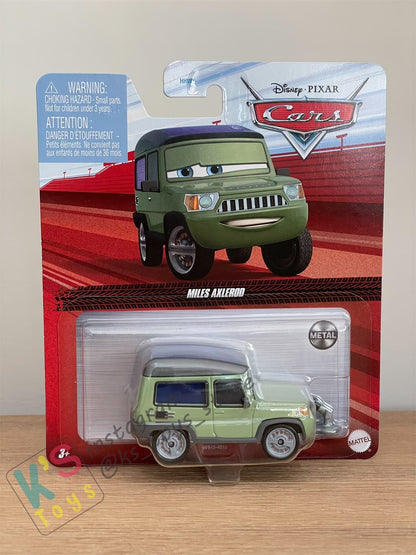 DISNEY PIXAR CARS BY MATTEL - "MILES AXLEROD WITH MIC" 2022 RE-RELEASED - BNIP
