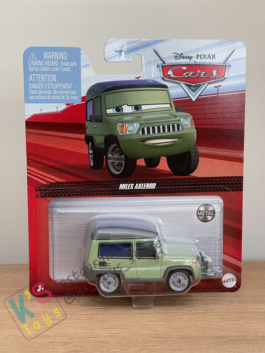 DISNEY PIXAR CARS BY MATTEL - "MILES AXLEROD WITH MIC" 2022 RE-RELEASED - BNIP