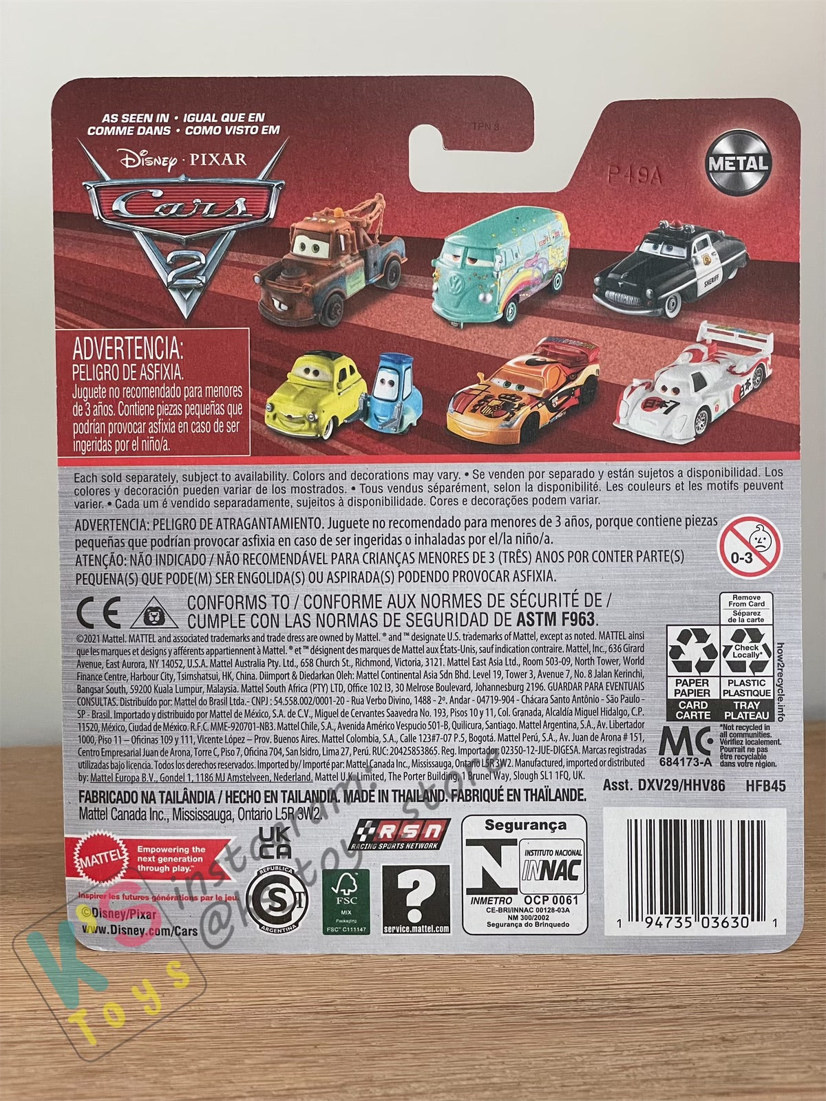 DISNEY PIXAR CARS BY MATTEL - "MILES AXLEROD WITH MIC" 2022 RE-RELEASED - BNIP