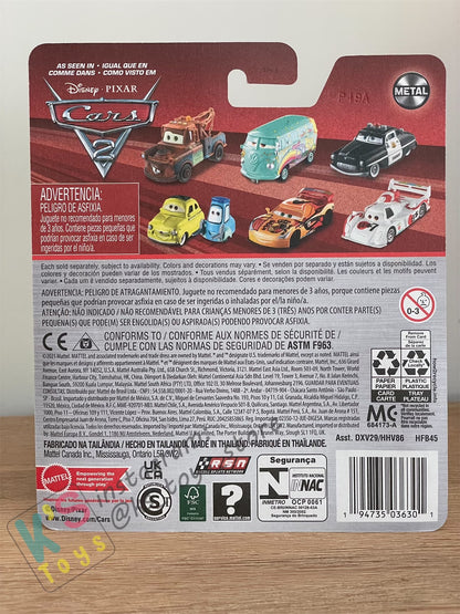 DISNEY PIXAR CARS BY MATTEL - "MILES AXLEROD WITH MIC" 2022 RE-RELEASED - BNIP