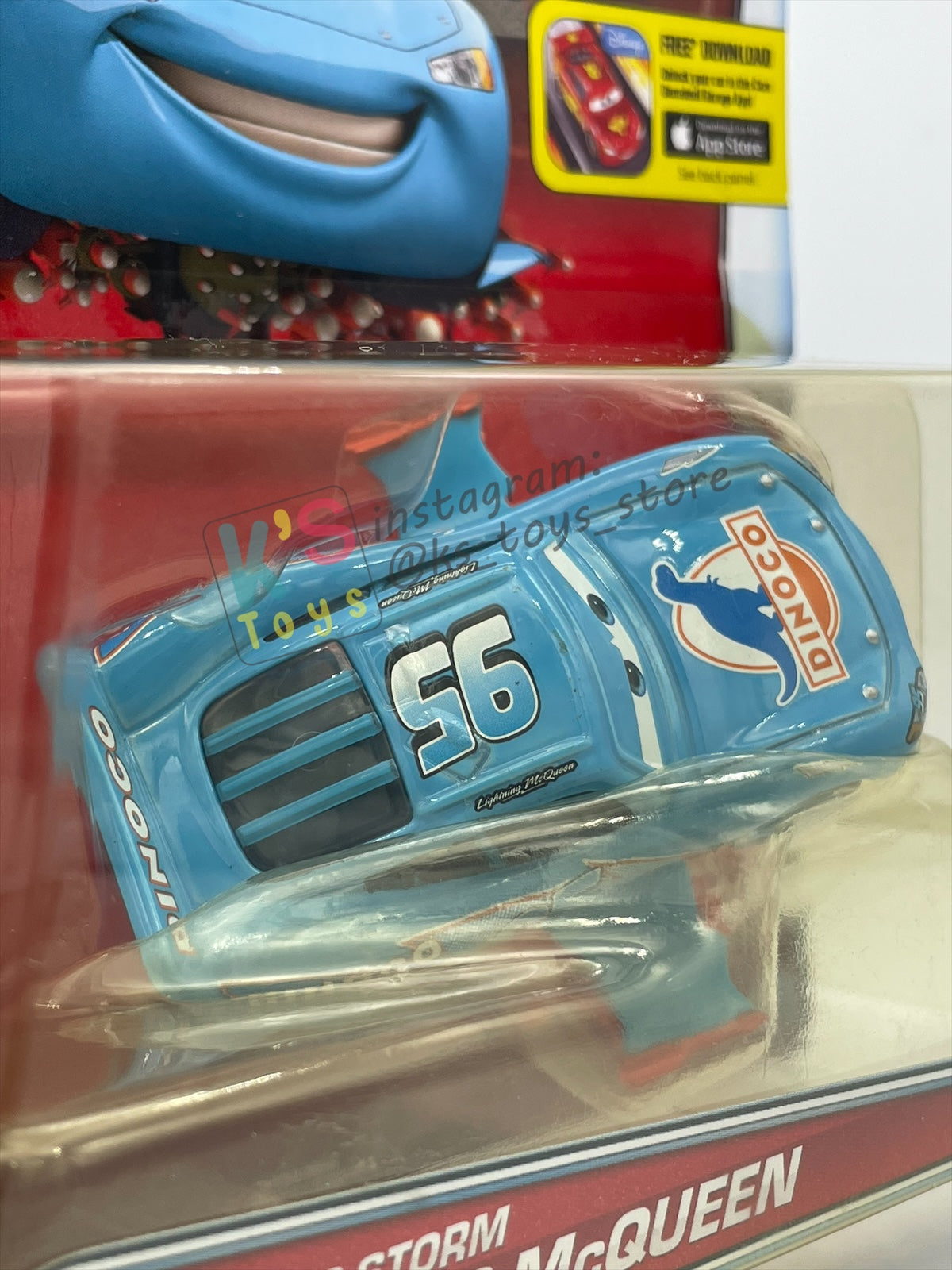 DELUXE DISNEY PIXAR CARS BY MATTEL, "LIGHTNING STORM MCQUEEN (VARIANT - UNIBODY)" MEGASIZE - DINOCO DAYDREAM SERIES - BNIP