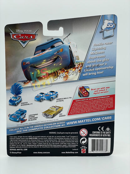 DELUXE DISNEY PIXAR CARS BY MATTEL, "LIGHTNING STORM MCQUEEN (VARIANT - UNIBODY)" MEGASIZE - DINOCO DAYDREAM SERIES - BNIP