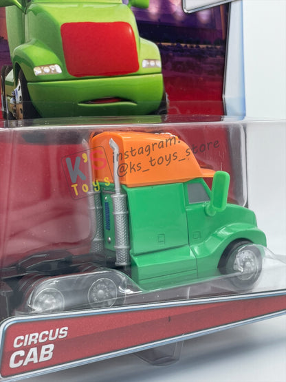 DELUXE DISNEY PIXAR CARS BY MATTEL, "CIRCUS CAB" DELUXE - SUPER CHASE SERIES - BNIP