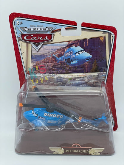 DELUXE DISNEY PIXAR CARS BY MATTEL, "DINOCO HELICOPTER" MEGASIZE and FIRST RELEASED, THE WORLD OF CARS - BNIP