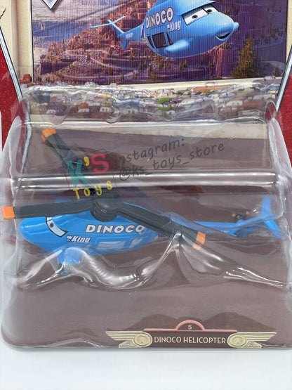 DELUXE DISNEY PIXAR CARS BY MATTEL, "DINOCO HELICOPTER" MEGASIZE and FIRST RELEASED, THE WORLD OF CARS - BNIP