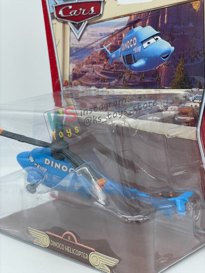 DELUXE DISNEY PIXAR CARS BY MATTEL, "DINOCO HELICOPTER" MEGASIZE and FIRST RELEASED, THE WORLD OF CARS - BNIP