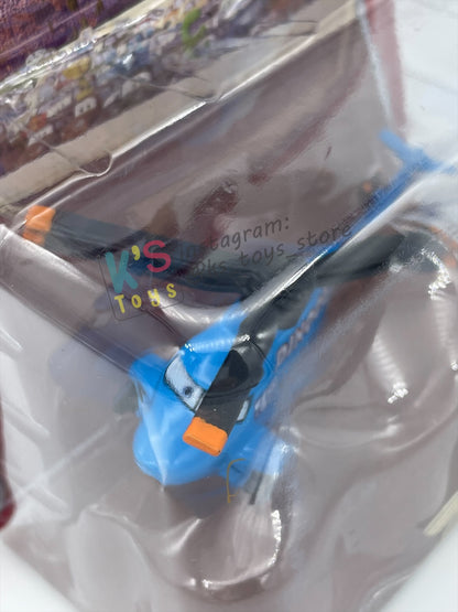 DELUXE DISNEY PIXAR CARS BY MATTEL, "DINOCO HELICOPTER" MEGASIZE and FIRST RELEASED, THE WORLD OF CARS - BNIP