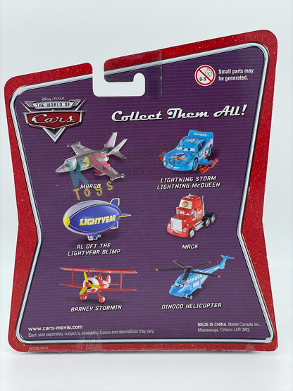 DELUXE DISNEY PIXAR CARS BY MATTEL, "DINOCO HELICOPTER" MEGASIZE and FIRST RELEASED, THE WORLD OF CARS - BNIP