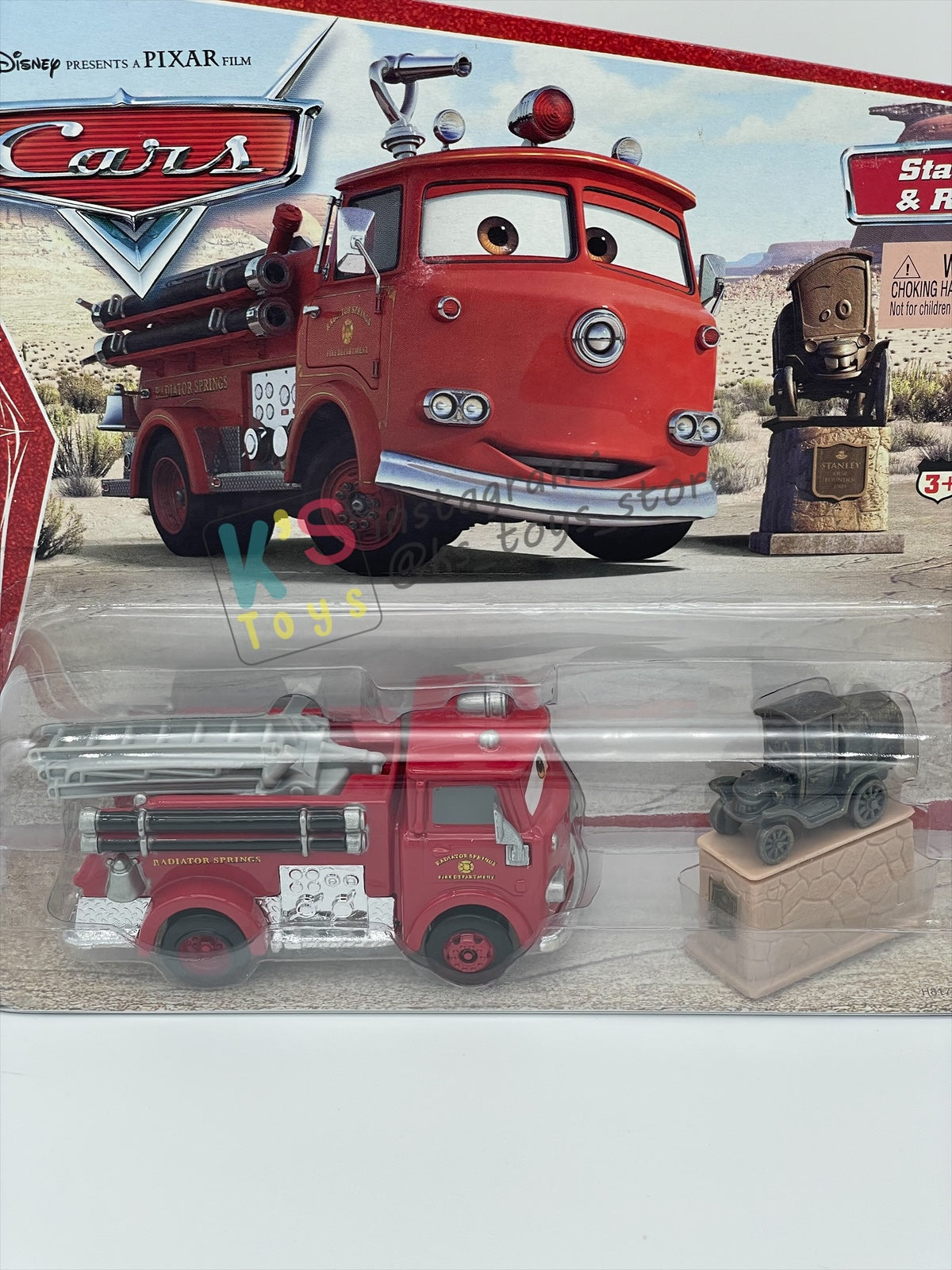 Disney Pixar Cars 1:55 by MATTEL, 2-Pack "RED AND STANLEY" Movie Moments 2006 - BNIP