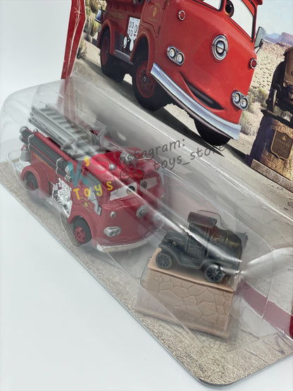 Disney Pixar Cars 1:55 by MATTEL, 2-Pack "RED AND STANLEY" Movie Moments 2006 - BNIP
