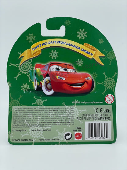 DISNEY PIXAR CARS 1:55 BY MATTEL - "SNOWPLOW LIGHTNING MCQUEEN" - CHRISTMAS BALL SERIES BNIP