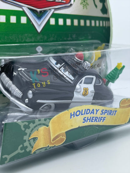 DISNEY PIXAR CARS 1:55 BY MATTEL - "HOLIDAY SPIRIT SHERIFF" - CHRISTMAS BALL SERIES BNIP