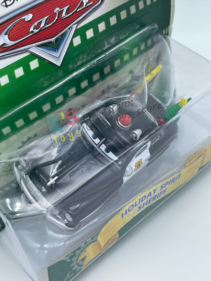 DISNEY PIXAR CARS 1:55 BY MATTEL - "HOLIDAY SPIRIT SHERIFF" - CHRISTMAS BALL SERIES BNIP