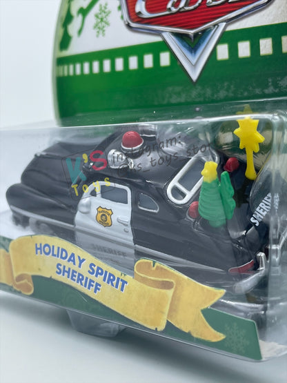 DISNEY PIXAR CARS 1:55 BY MATTEL - "HOLIDAY SPIRIT SHERIFF" - CHRISTMAS BALL SERIES BNIP