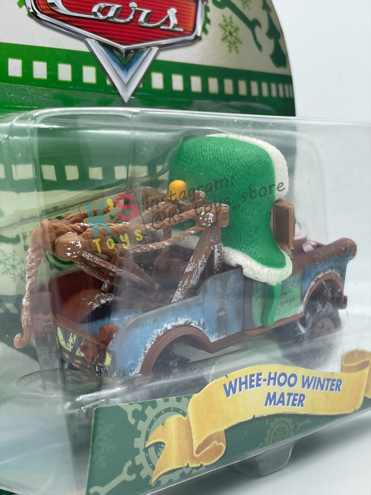 DISNEY PIXAR CARS 1:55 BY MATTEL - "WHEE-HOO WINTER MATER" - CHRISTMAS BALL SERIES - BNIP