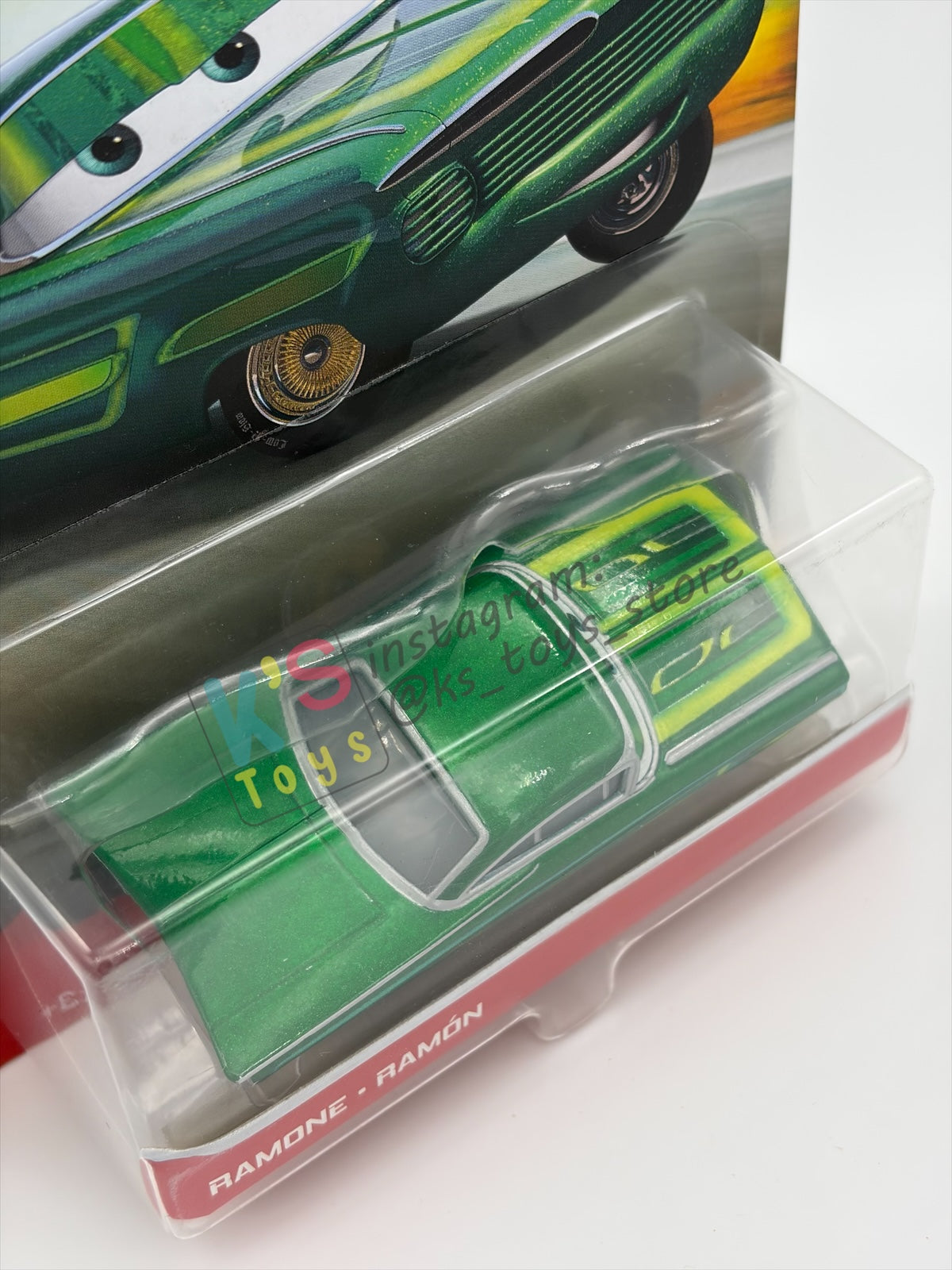 DISNEY PIXAR CARS 1:55 BY MATTEL - "RAMONE" (GREEN RAMONE) - 2021 RE-RELEASED - BNIP