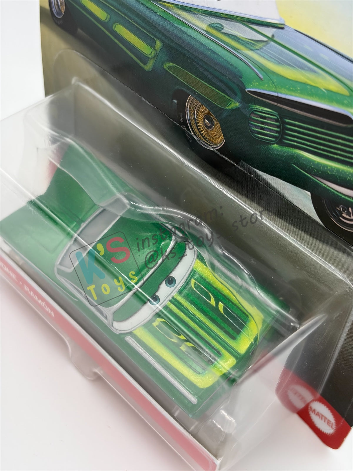 DISNEY PIXAR CARS 1:55 BY MATTEL - "RAMONE" (GREEN RAMONE) - 2021 RE-RELEASED - BNIP