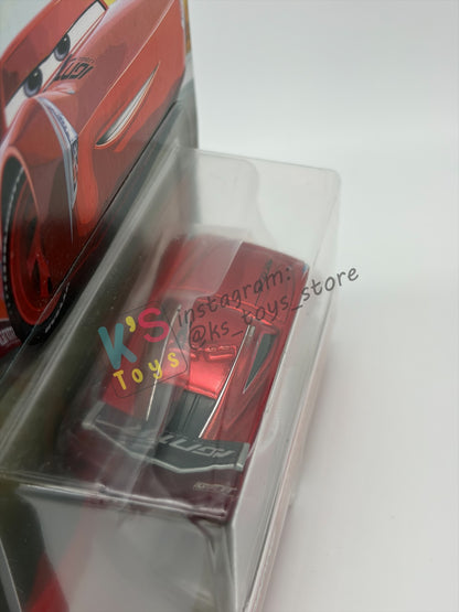 DISNEY PIXAR CARS 1:55 BY MATTEL - "RED RACING JACKSON STORM" - RED RACING SERIES - BNIP