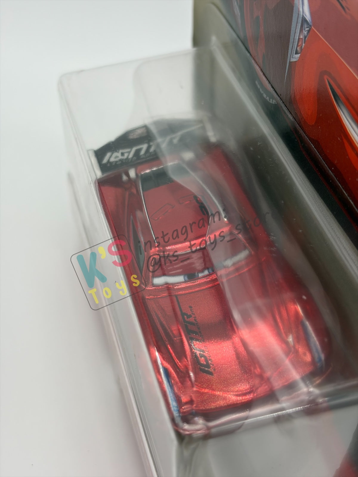 DISNEY PIXAR CARS 1:55 BY MATTEL - "RED RACING JACKSON STORM" - RED RACING SERIES - BNIP