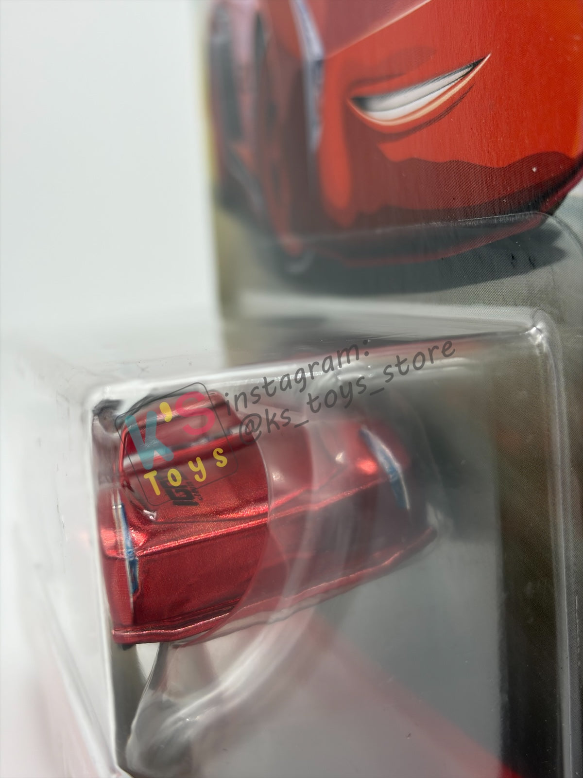 DISNEY PIXAR CARS 1:55 BY MATTEL - "RED RACING JACKSON STORM" - RED RACING SERIES - BNIP