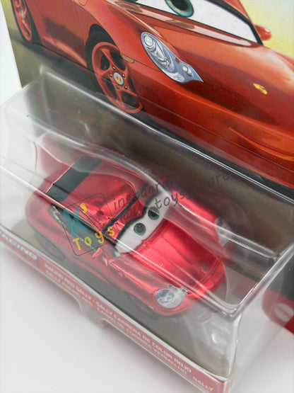 DISNEY PIXAR CARS 1:55 BY MATTEL - "RED RACING SALLY" - RED RACING SERIES - BNIP