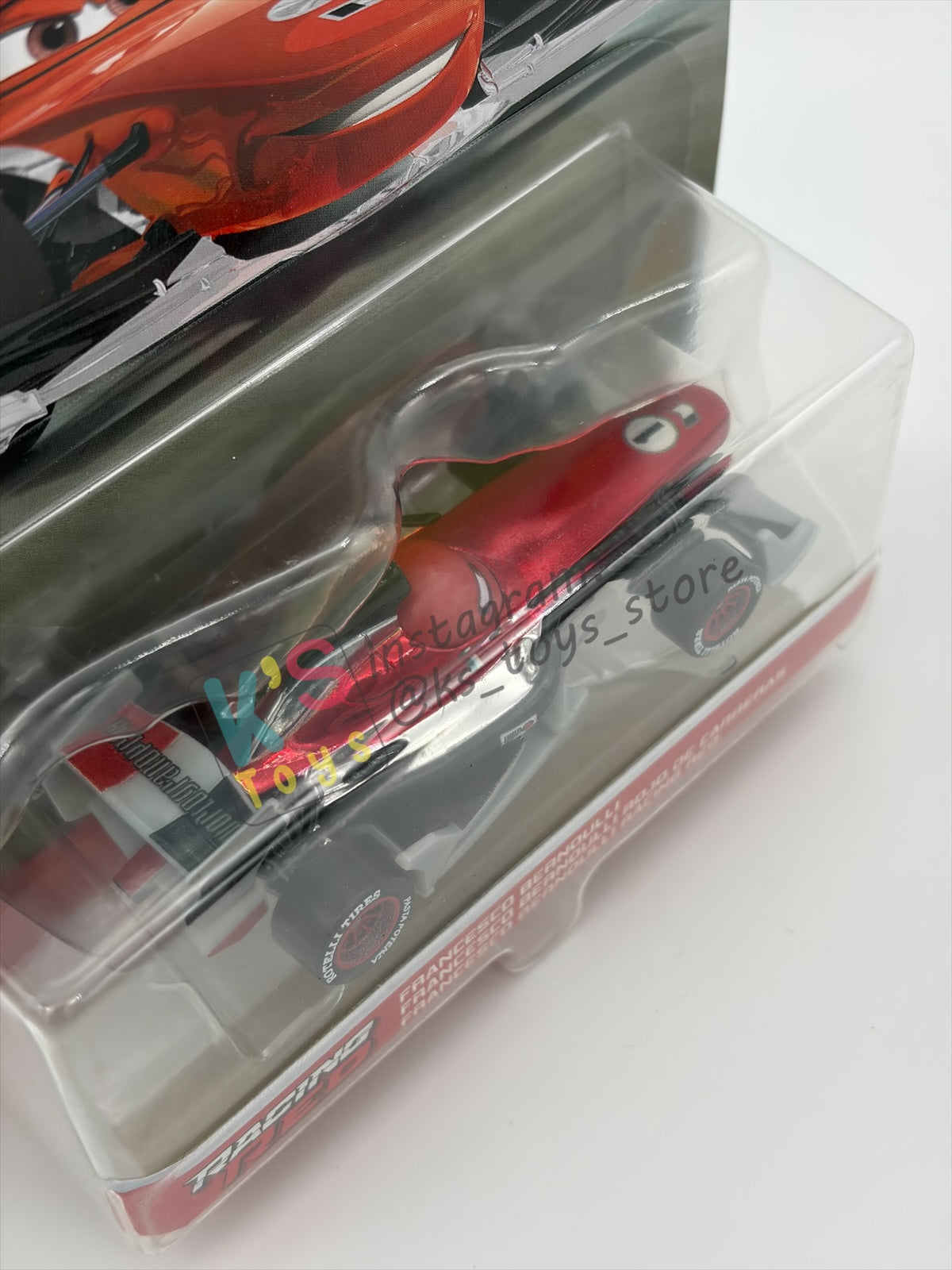 DISNEY PIXAR CARS 1:55 BY MATTEL - "RED RACING FRANCESCO BERNOULLI " - RED RACING SERIES - BNIP