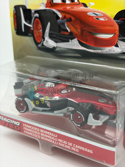 DISNEY PIXAR CARS 1:55 BY MATTEL - "RED RACING FRANCESCO BERNOULLI " - RED RACING SERIES - BNIP