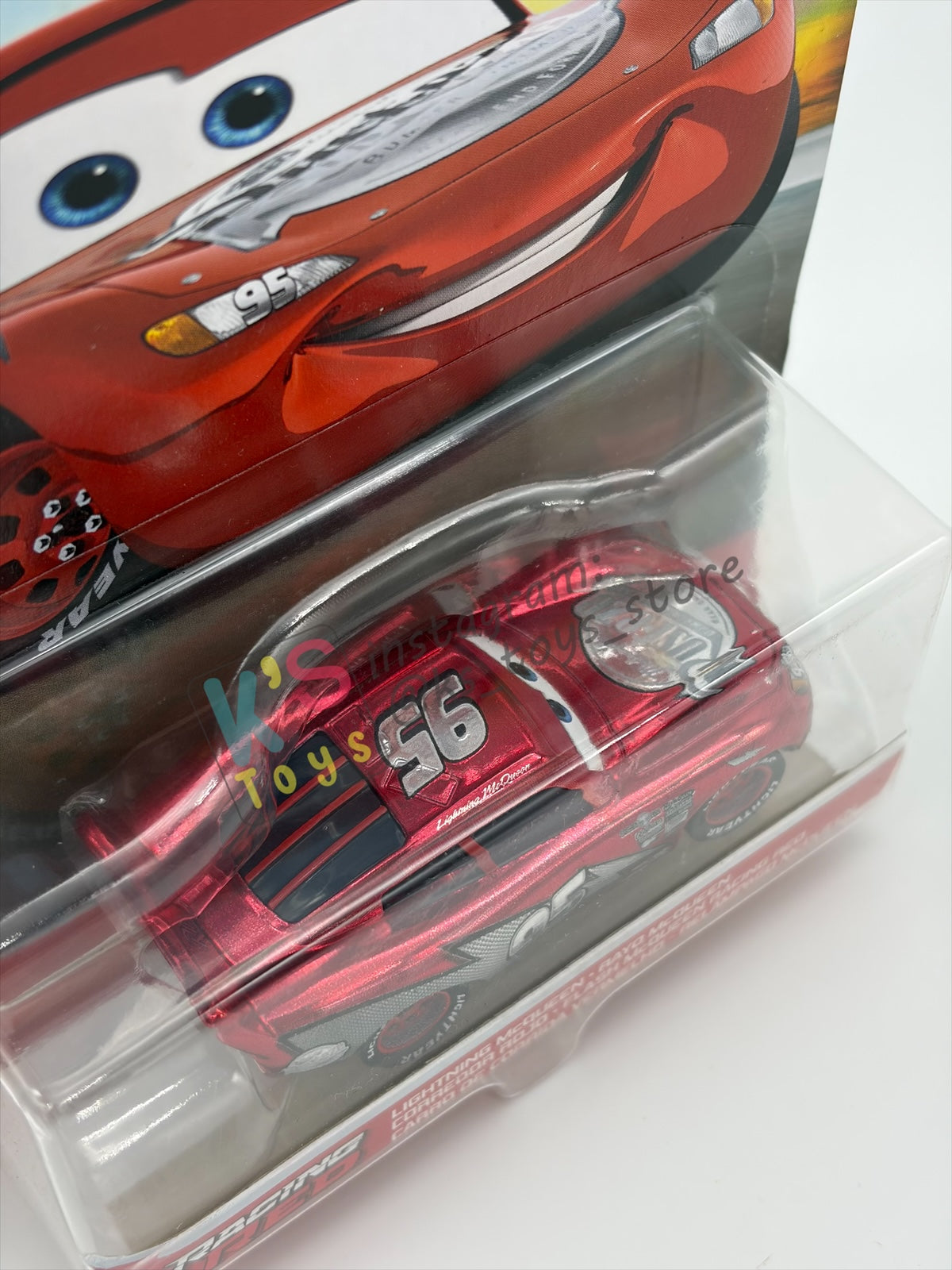 DISNEY PIXAR CARS 1:55 BY MATTEL - "RED RACING LIGHTNING MCQUEEN" - RED RACING SERIES - BNIP