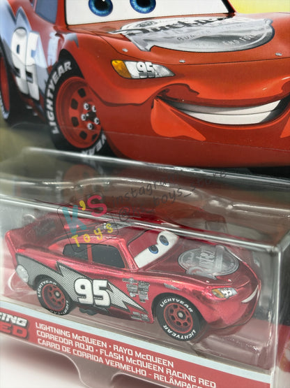 DISNEY PIXAR CARS 1:55 BY MATTEL - "RED RACING LIGHTNING MCQUEEN" - RED RACING SERIES - BNIP