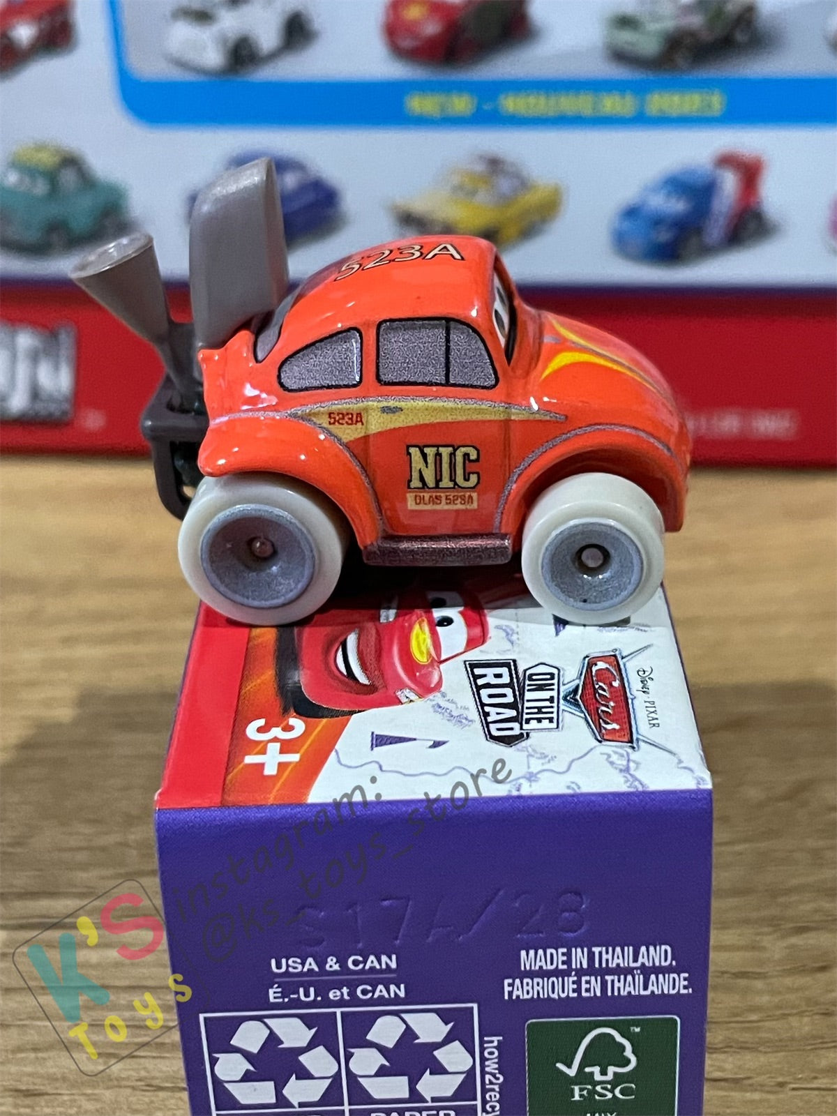 Mini Racers Pixar Disney Cars, 2023 Series 3 #28 ROYCE REVSLEY - BNIB