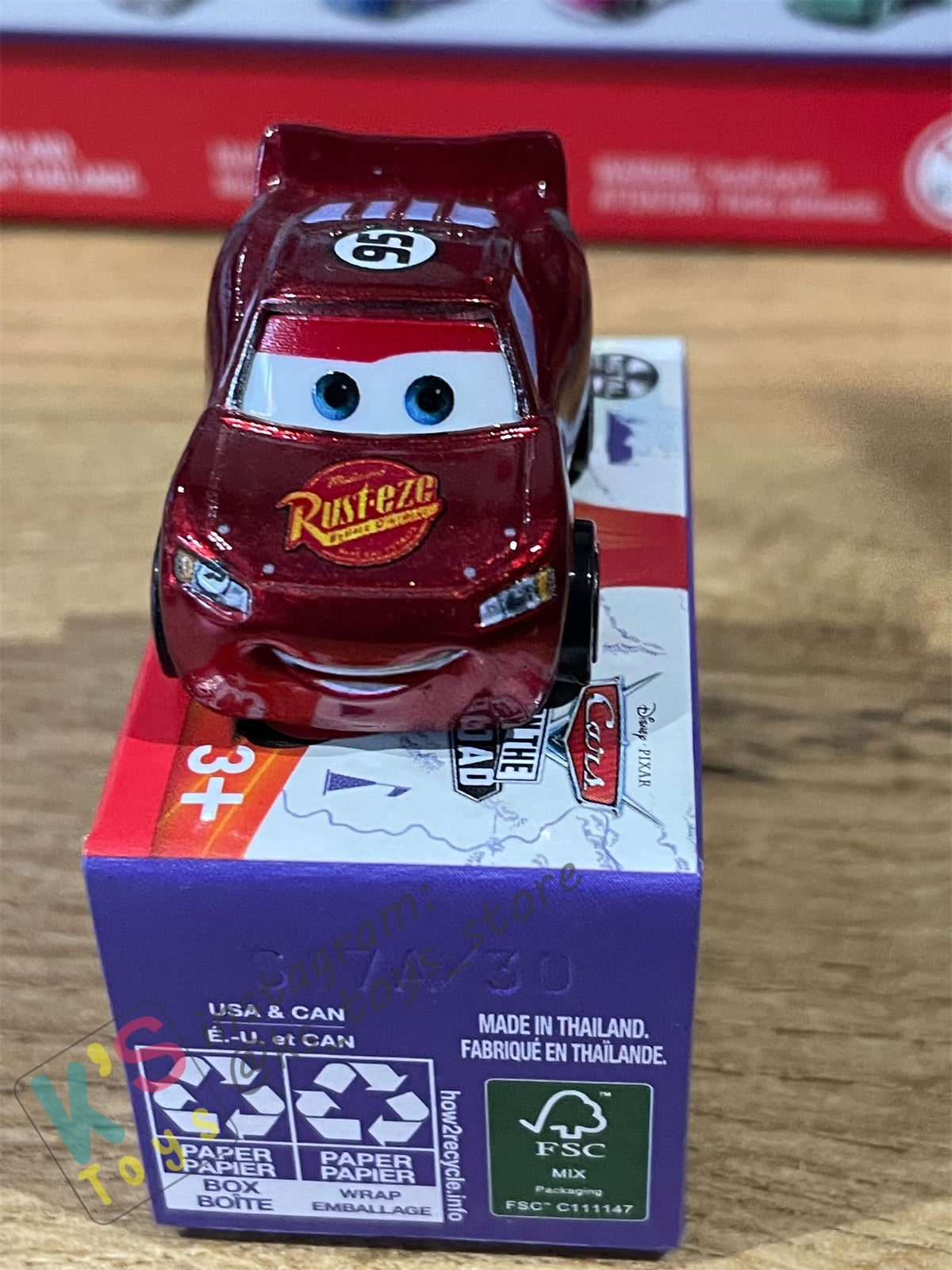 Mini Racers Pixar Disney Cars, 2023 Series 3 #30 RADIATOR SPRINGS LIGHTNING MCQUEEN - BNIB