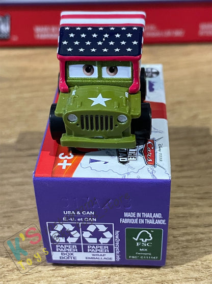 Mini Racers Pixar Disney Cars, 2023 Series 3 #33 PATRIOT SARGE - BNIB