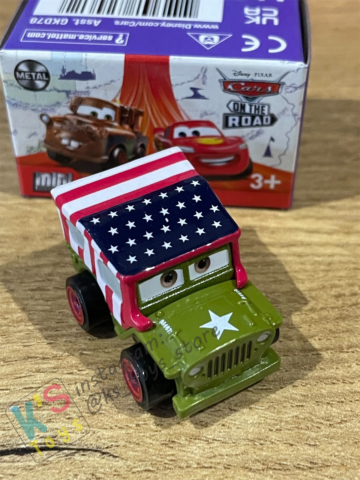 Mini Racers Pixar Disney Cars, 2023 Series 3 #33 PATRIOT SARGE - BNIB